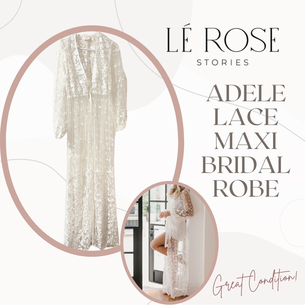 White Lace Maxi Robe Intimates